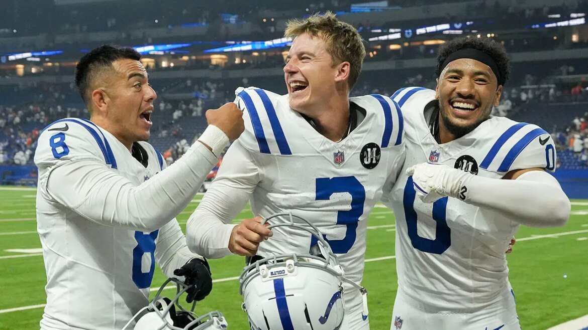 Colts vencem Broncos em jogada dramática sem tempo após penalidade de vantagem.