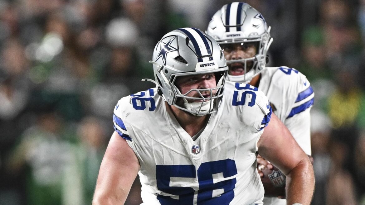 Cooper Beebe, dos Cowboys, deve ficar de fora por 6 a 8 semanas devido a lesão no tornozelo.