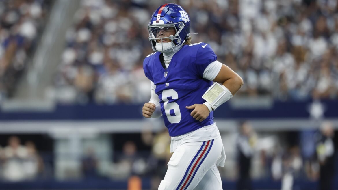Fãs dos Giants Cantam por Jaxson Dart em Vídeo Após Russell Wilson Lançar 2ª Interceptação