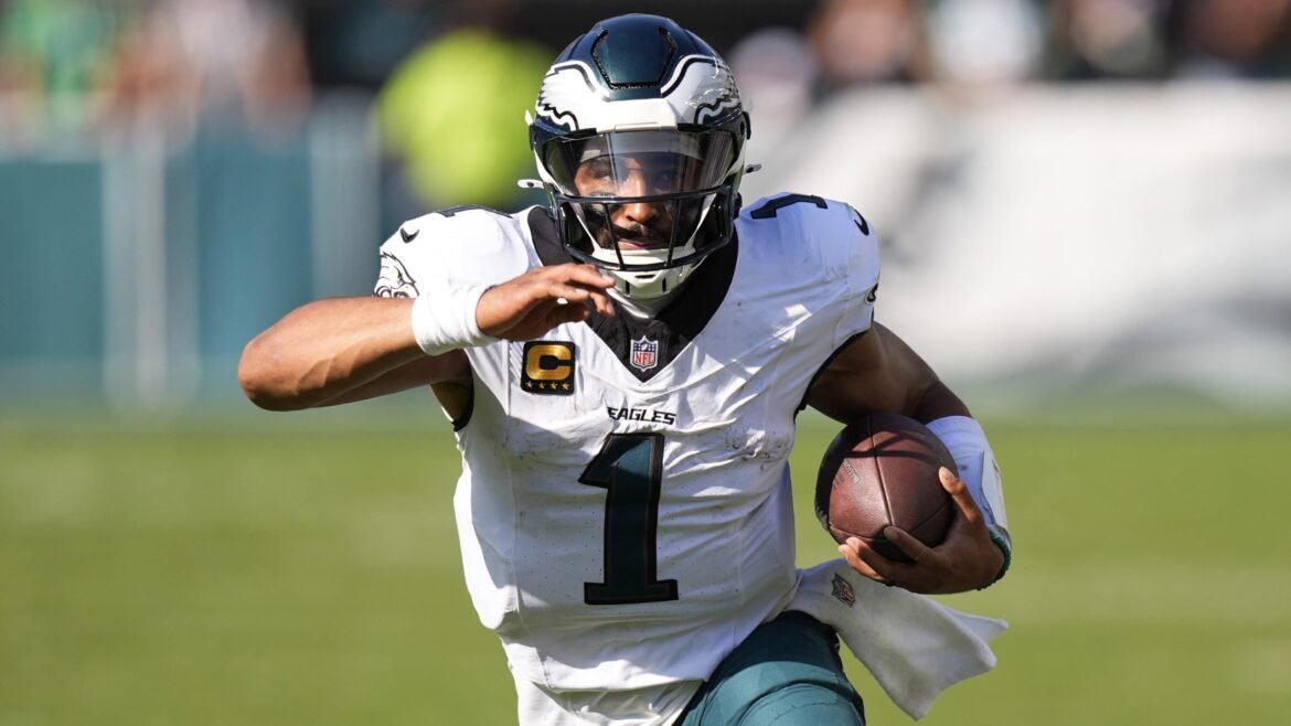 Jalen Hurts e A.J. Brown Impressionam Fãs da NFL na Vitória de Retorno dos Eagles contra Stafford e Rams