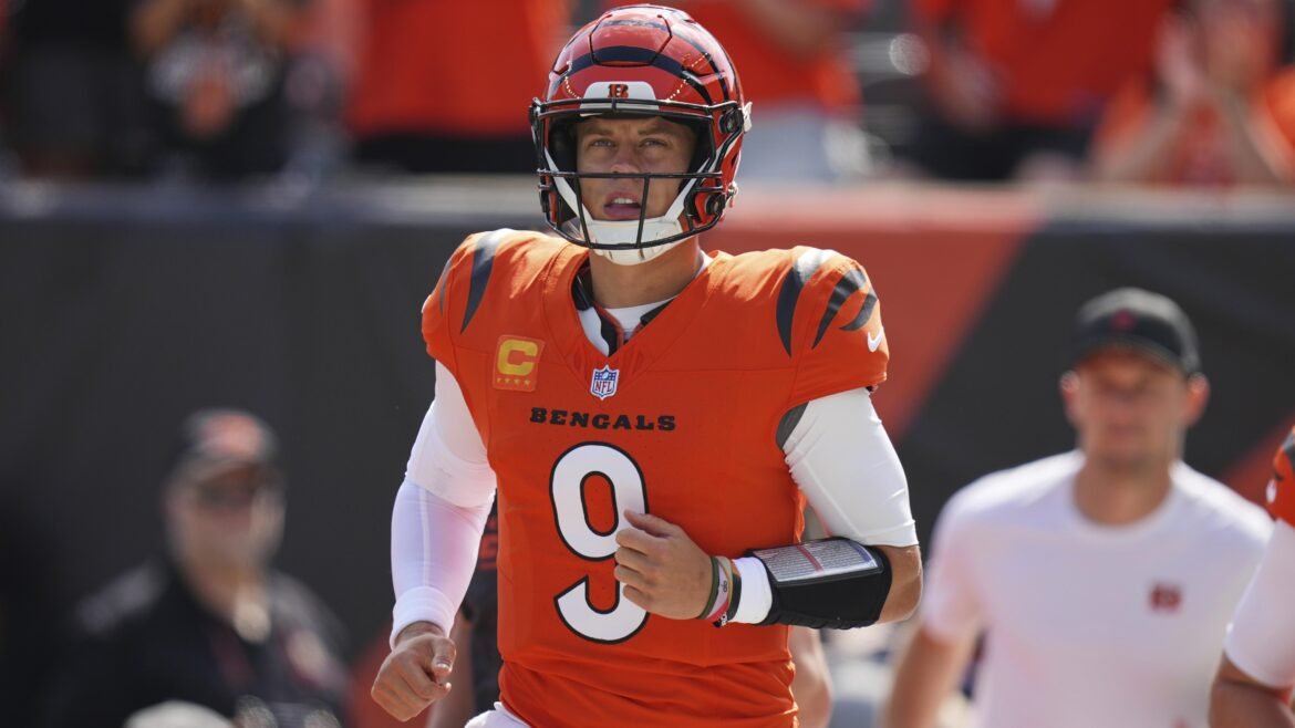 Probabilidades do Super Bowl 60 da NFL, já que Joe Burrow, dos Bengals, supostamente precisará de cirurgia por causa de uma lesão.