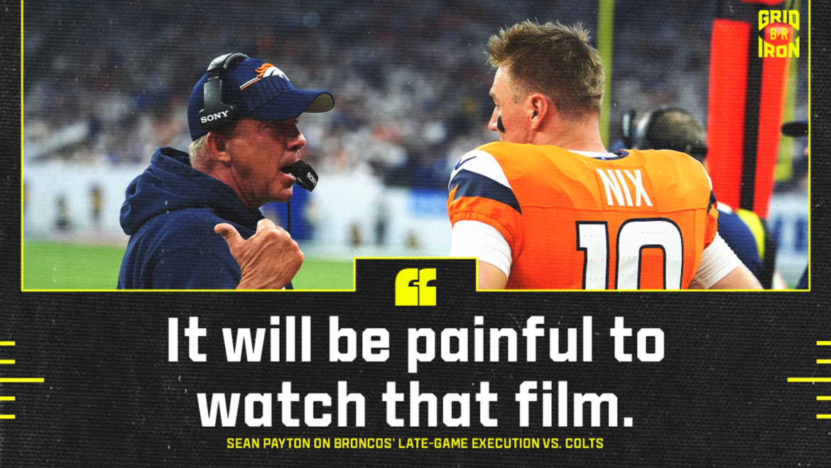 Sean Payton Diz 'Será Doloroso Assistir a Esse Filme' Após a Derrota dos Broncos para os Colts