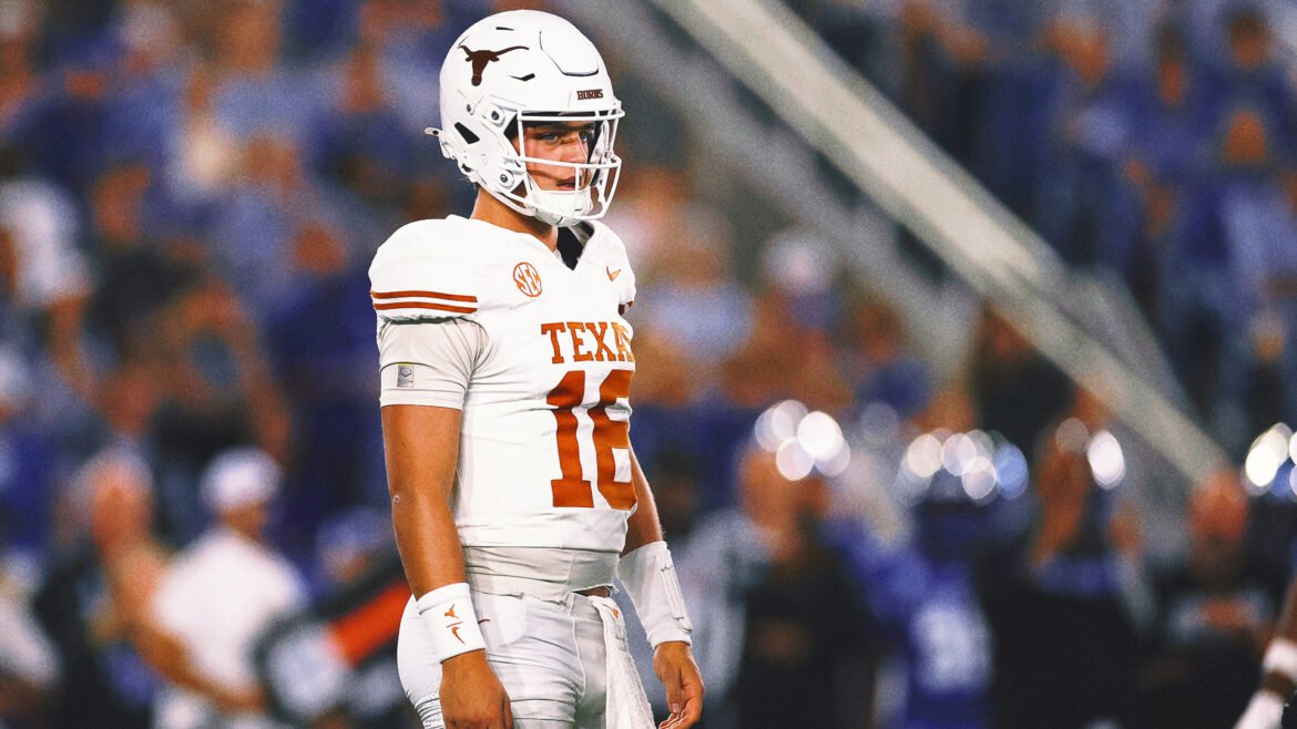 2025 Futebol Americano Universitário Semana 10: Texas Arch Manning em Protocolo de Concussão