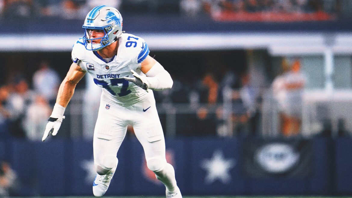 Aidan Hutchinson e Lions Concordam com Extensão com Dinheiro Garantido Recorde