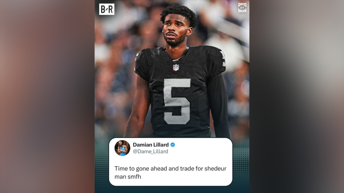 Damian Lillard Quer que Shedeur Sanders Seja Troca para os Raiders Após Início de 1-4 na Temporada da NFL