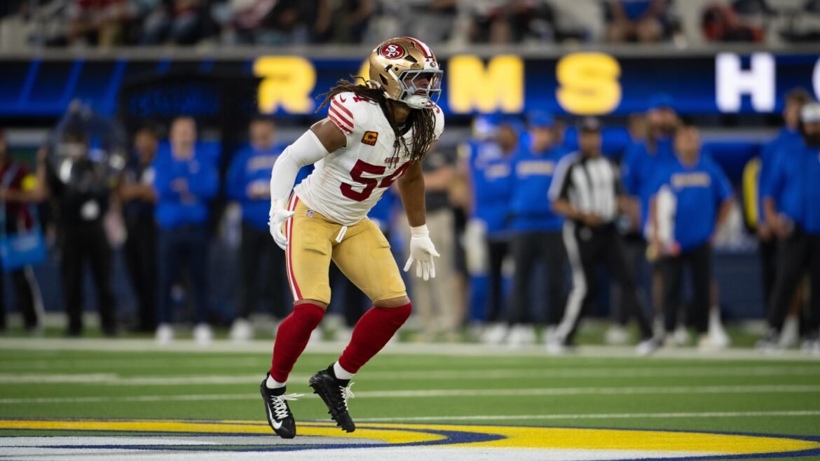 Fred Warner dos 49ers publica post sobre Kobe Bryant após ser descartado para a temporada devido a lesão.