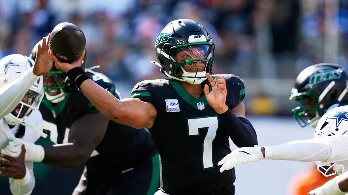 Jets enfrentam escrutínio nas redes sociais após derrota acachapante para os Cowboys.