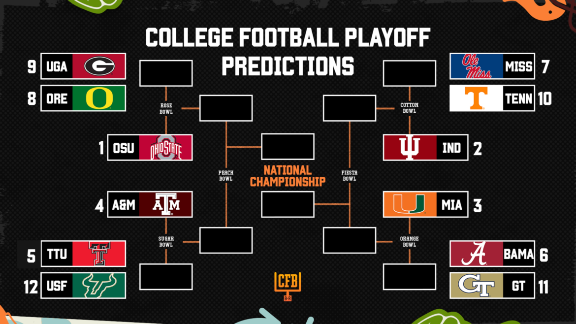 Projeções e Previsões da Chave dos Playoffs do Futebol Americano Universitário Após a Semana 7