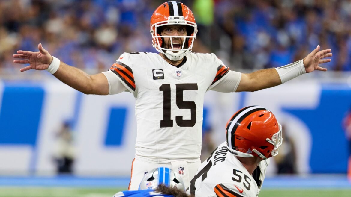 Relatório sobre a mudança de QB dos Browns é supostamente mais sobre as dificuldades de Joe Flacco do que sobre a prontidão de Gabriel.