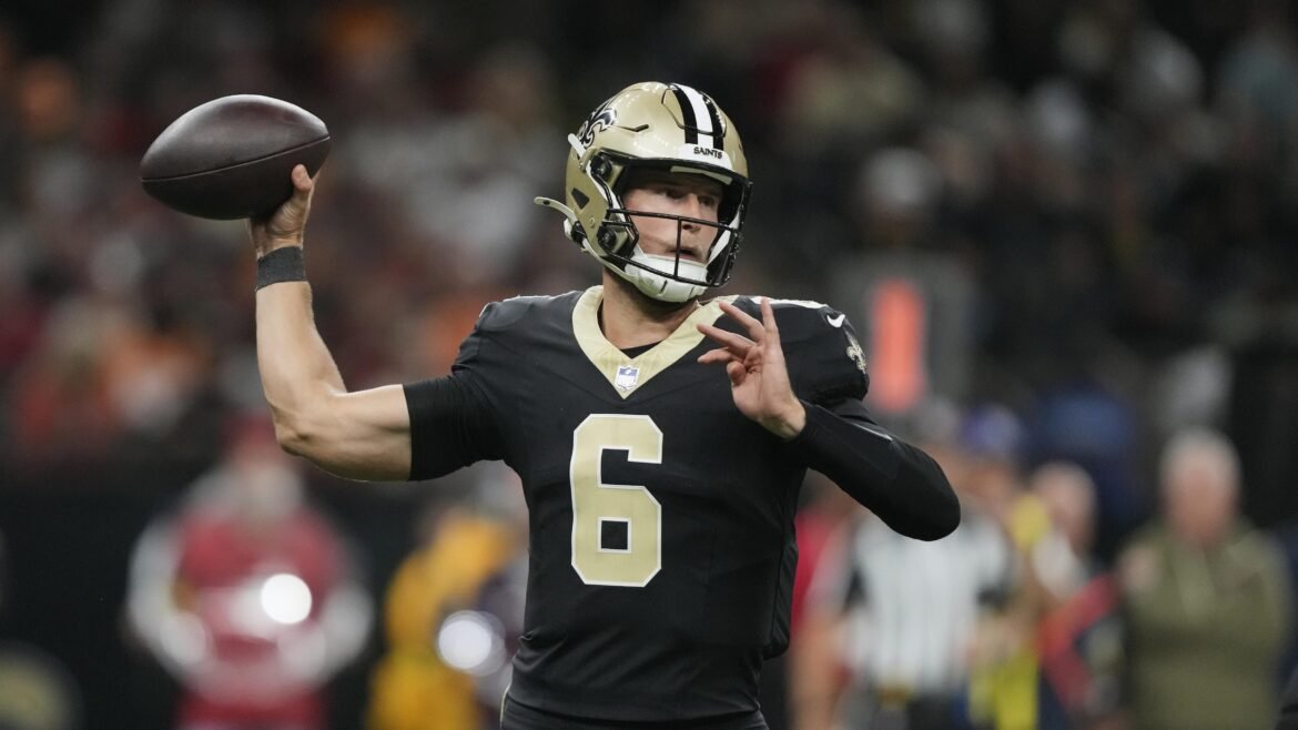 Tyler Shough Nomeado QB1 dos Saints contra os Rams, Spencer Rattler Reservado