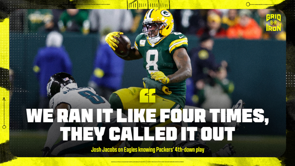 Josh Jacobs Diz que Eagles Sabiam da Jogada dos Packers na Parada de 4ª Descida, 'Nunca é uma Boa Sensação'