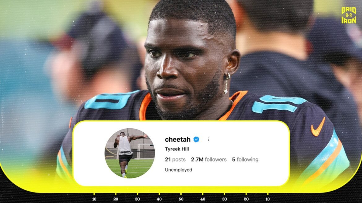 Tyreek Hill Muda Bio do IG para 'Desempregado' em Meio a Rumores da NFL sobre o Futuro do WR do Dolphins