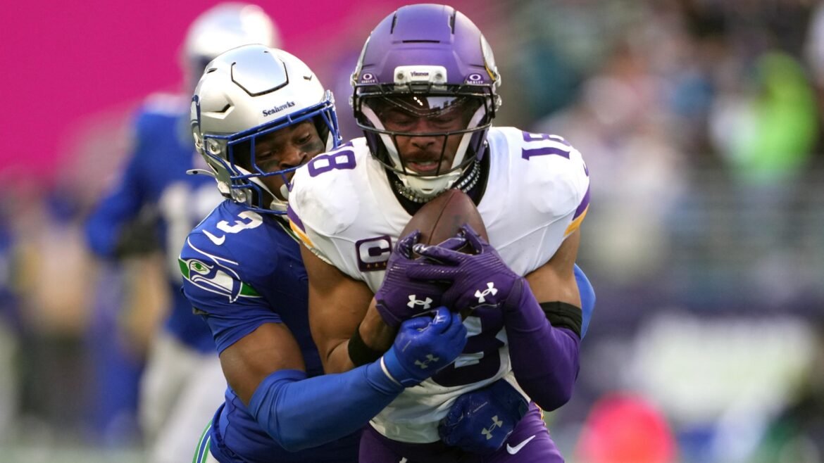 Devo deixar Justin Jefferson no banco no Fantasy? Última análise após 2 recepções na derrota.
