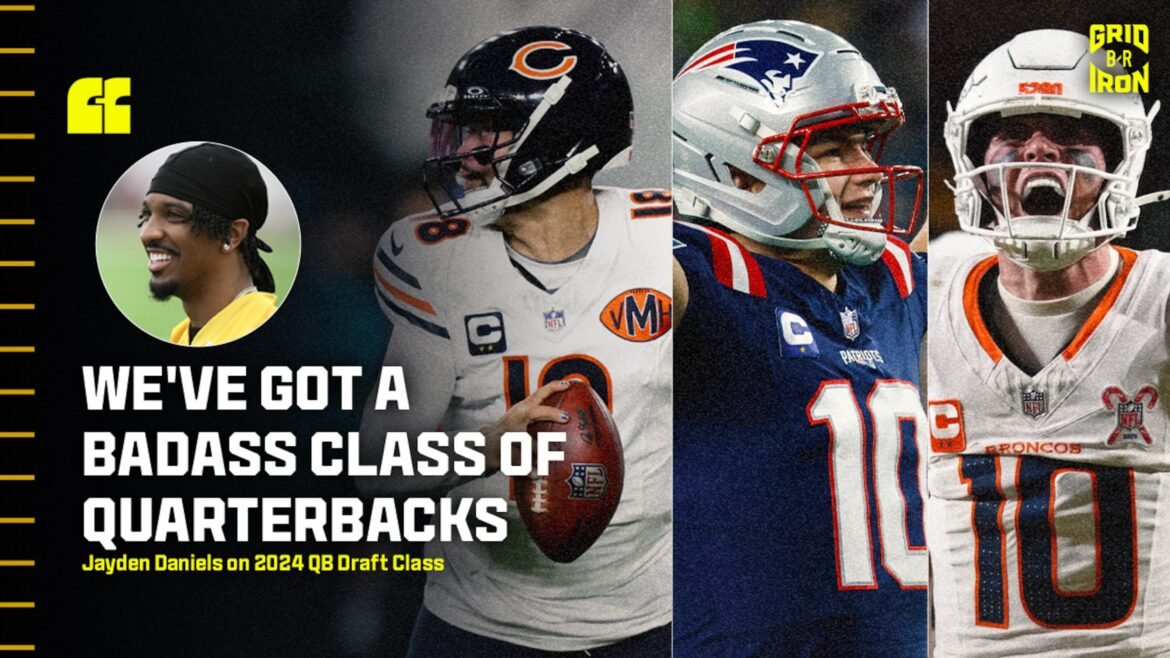 "Feroz," Jayden Daniels Elogia Caleb Williams, Drake Maye e a Classe de Quarterbacks do Draft de 2024