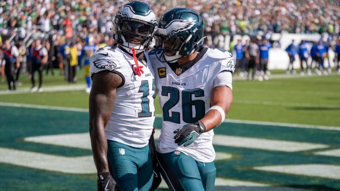 Saquon Barkley dos Eagles Responde ao Trolling de A.J. Brown Sobre Rumores de Troca com os Patriots em Vídeo