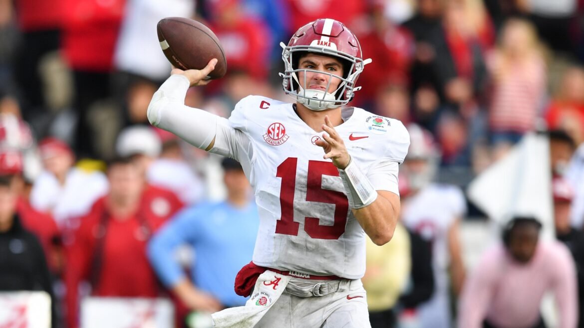 Ty Simpson Supostamente Recuperou Peso Antes do Combine da NFL Após Lidar com Gastrite na Última Temporada